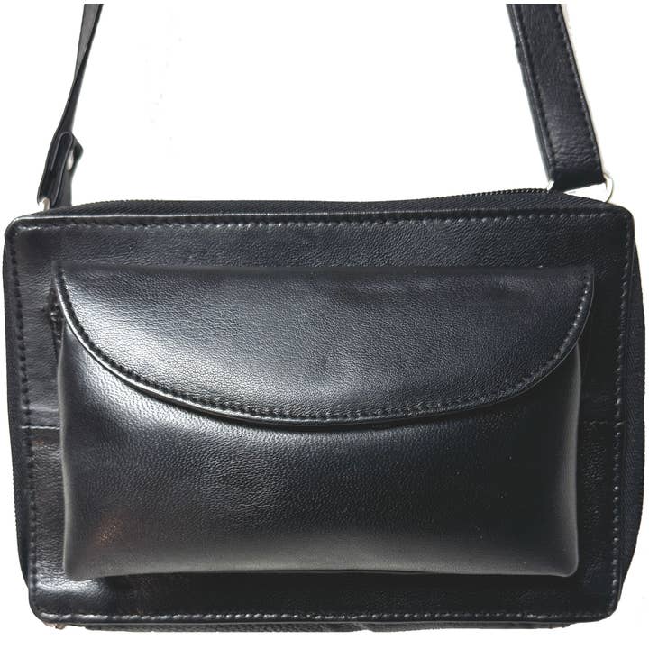 Genuine Leather Lambskin Shoulder Bag Black #3130
for wholesale by IGI CANADA
