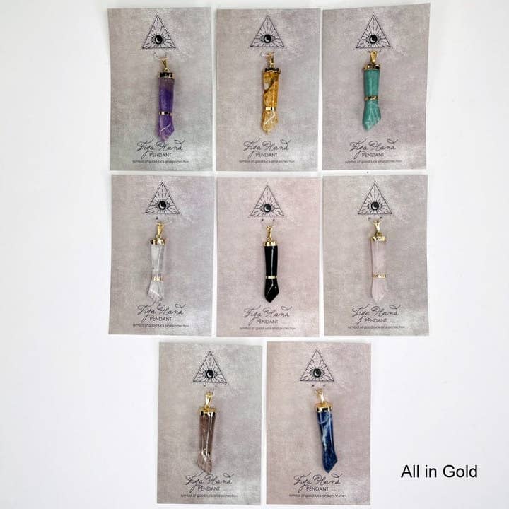 Rock Paradise - Wholesale Individual Charm/Pendant - Crystal Figa Hand Pendant5