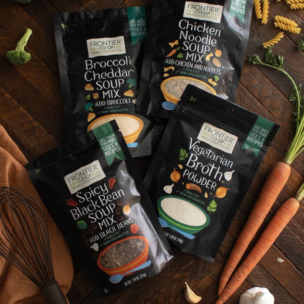 Frontier Co-op - Wholesale Soup - Spicy Black Bean Soup Mix (Just Add Black Beans) Non-ETO7