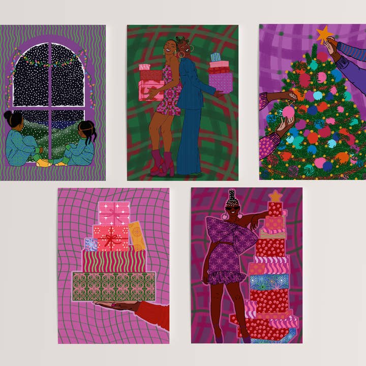 Set de cartes de vœux - Set de 10 cartes pour la vente par DorcasCreates