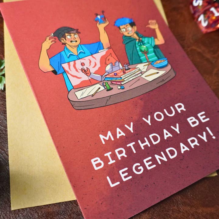 Minva Tabletop Design Co - Wholesale Birthday Card - May Your Birthday Be Legendary Card3