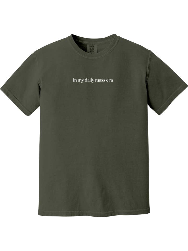 Sock Religious - Wholesale Screen printed t-shirt – unisex - In My Daily Mass Era Adult T-shirt - Comfort Colors4