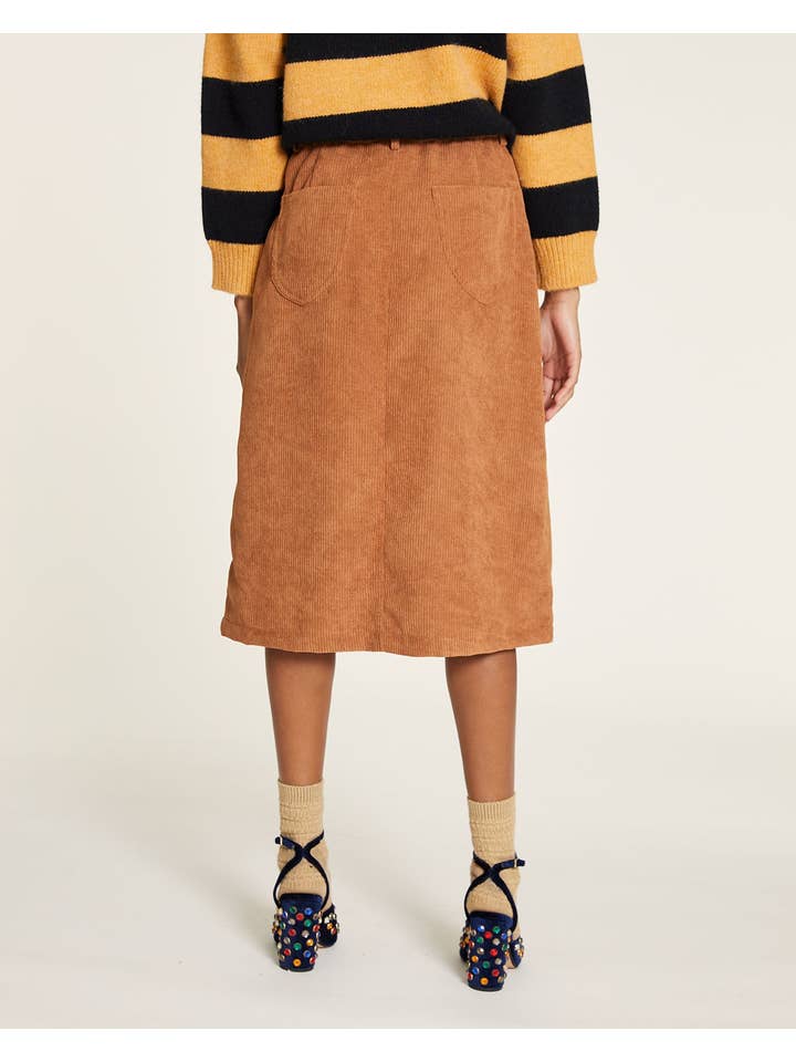 Pepaloves - Wholesale Skirt - Women's - FALDA DE PANA CON BOTONES CORAZON TOFFE2