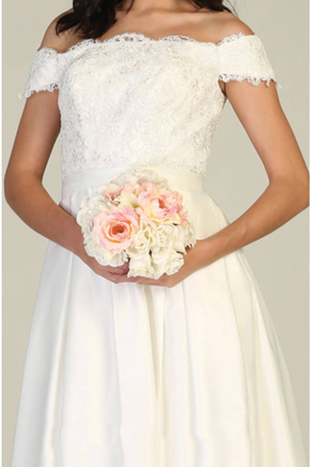 LA Merchandise - Vendita all'ingrosso Abito da sera - Donna - Abito da sera con spalle scoperte e tasche - LA17623