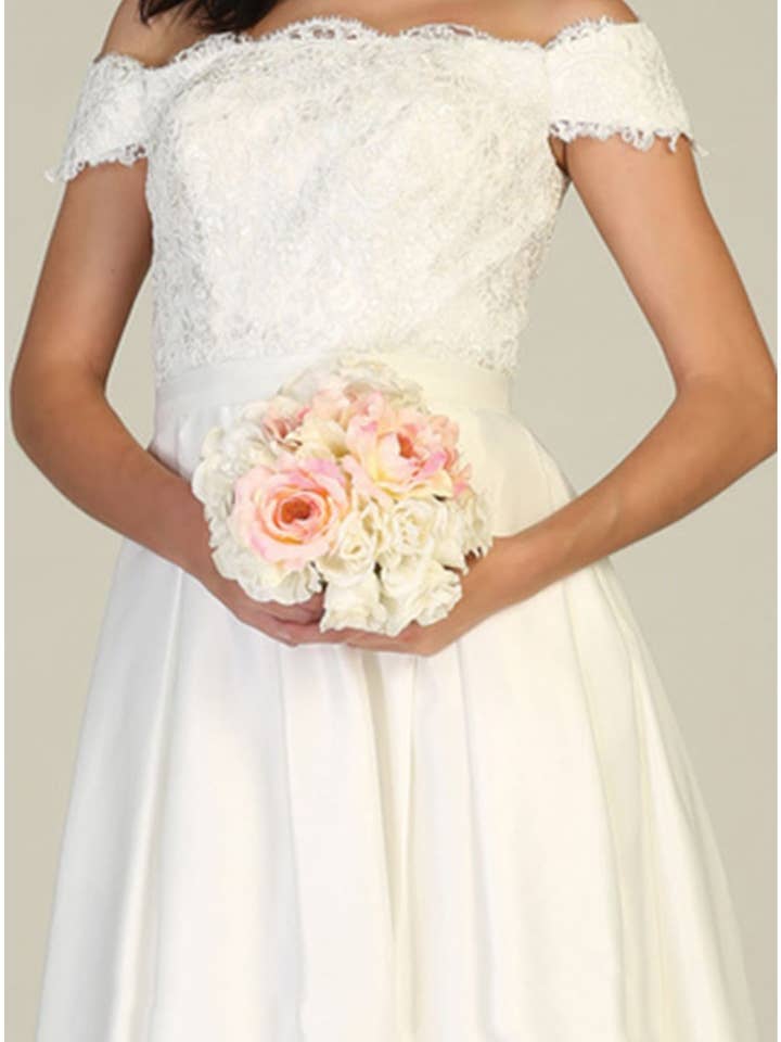 LA Merchandise - Vendita all'ingrosso Abito da sera - Donna - Abito da sera con spalle scoperte e tasche - LA17623