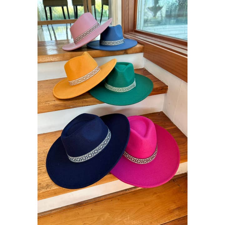 VEGAN FELT RANCHER JACQUARD TAPE for wholesale by Bella Betty