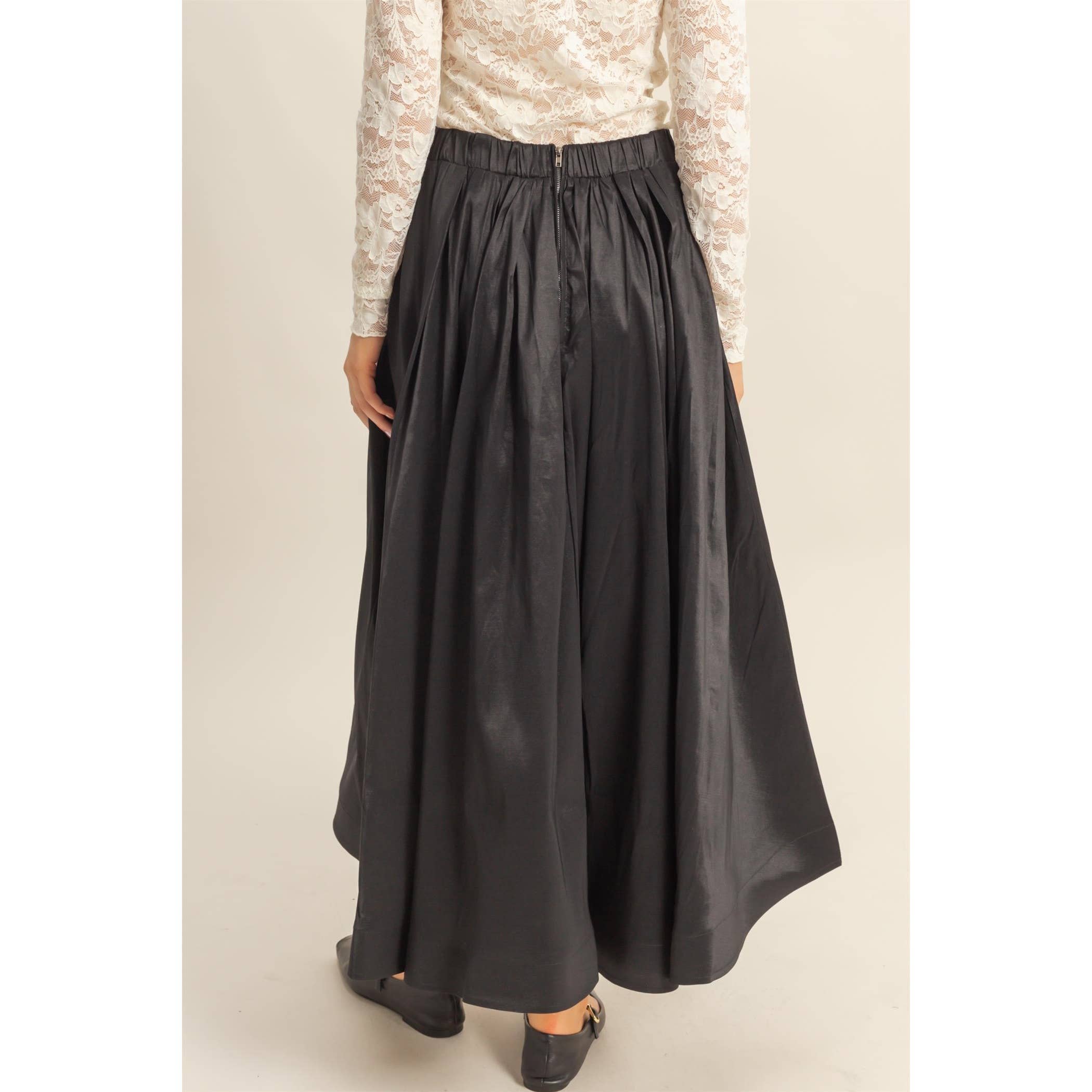 HYFVE - Vendita all'ingrosso Gonna - Donna - Gonna midi a pieghe classica a trapezio26