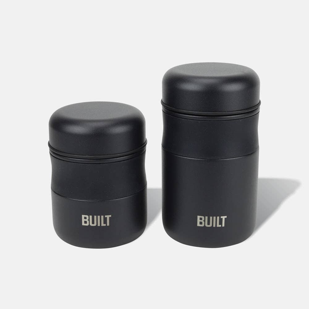 Built NY - Wholesale Food Storage Container - 16 oz Double Wall Vacuum Insulated Food Jar - Black1