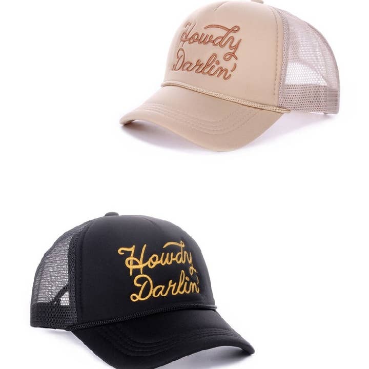 42POPS - Wholesale Baseball Cap - Women's - `.SI-26721 Howdy Darlin Mesh Trucker Cap3