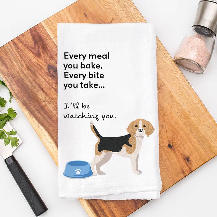 Torchon de cuisine « Every Meal » de Beagle pour la vente par Calm Down Caren