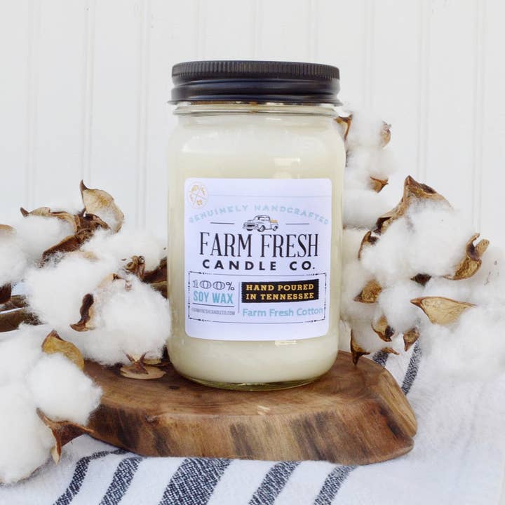 Farm Fresh Candle Co. - Wholesale Jar/filled candle - Farm Fresh Cotton Soy Candle2
