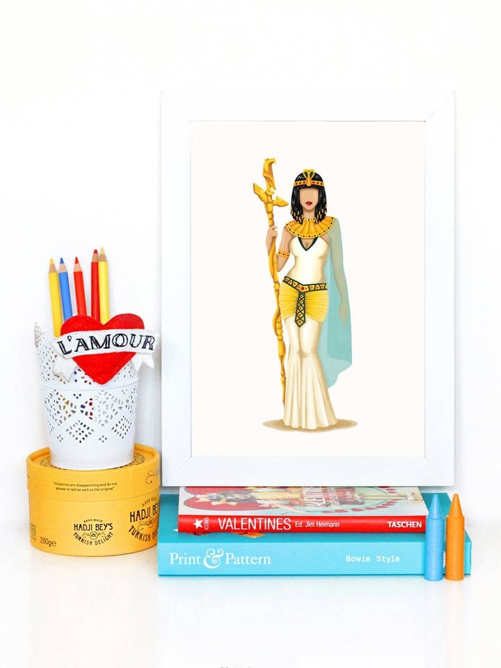 Cleopatra Art Print for wholesale by Draw Me a Song