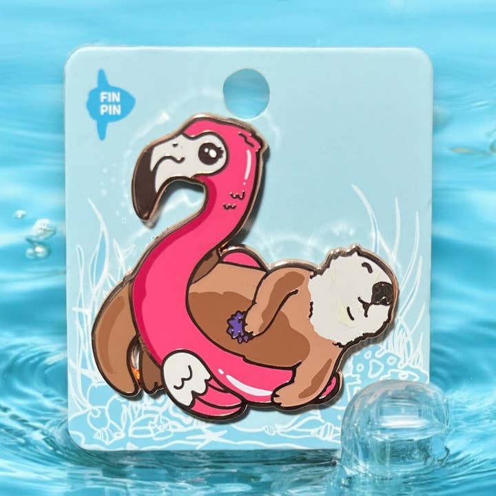 Sommer-Seeotter-Emaille-Pin für den Großhandel von Fin Pin Shop