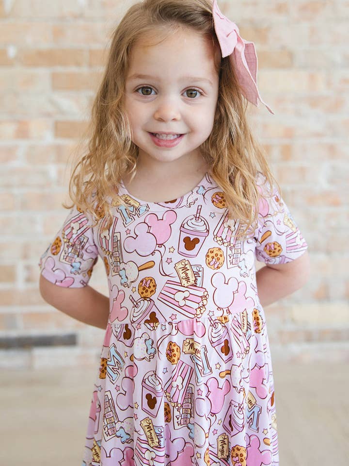 Snacks (PINK) - Dress for wholesale by Blush Lotus