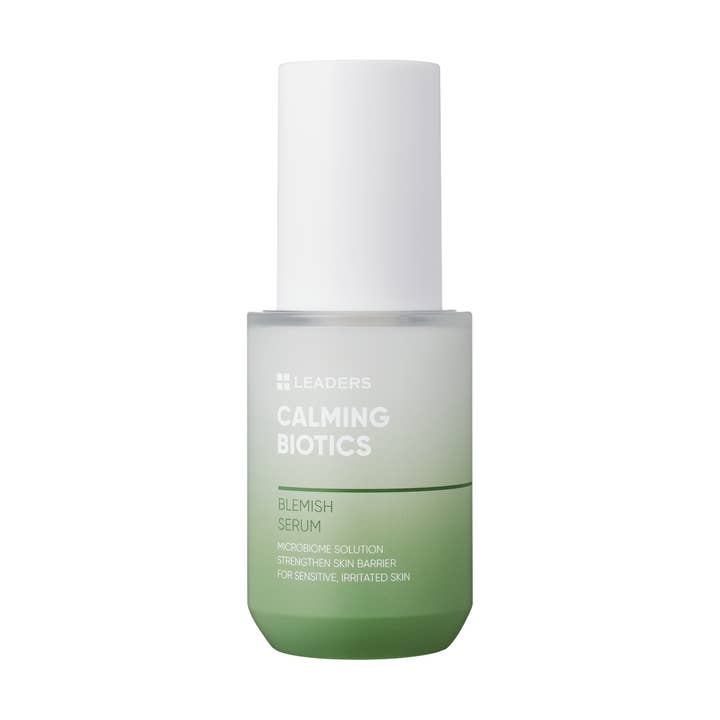 Calming Biotics Blemish Serum for wholesale by Leaders Cosmetics USA