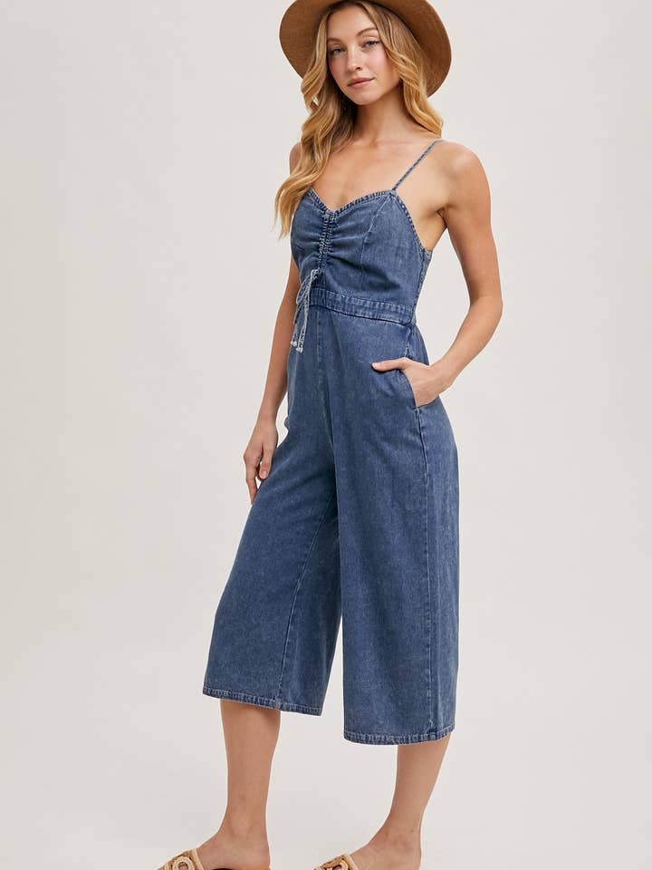 Bluivy - Vente Combinaison – femme - COMBINAISON EN JEAN DÉLAVÉ À L'ACIDE15