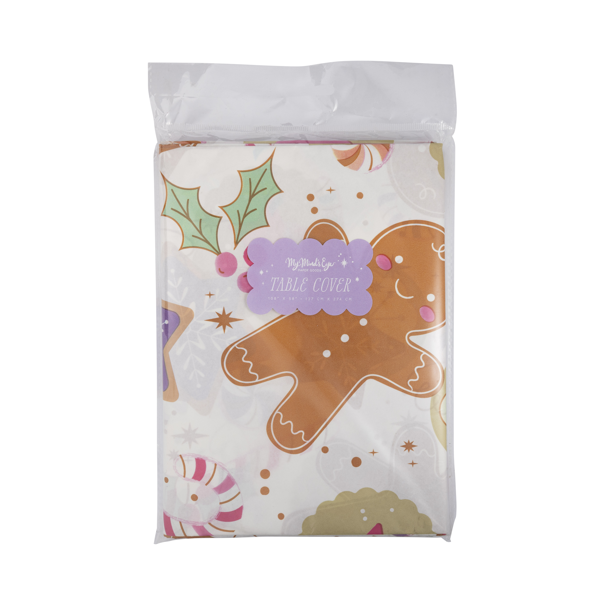My Mind’s Eye - Wholesale Disposable Table Cover/Runner - PLCV189 - Gingerbread Paper Table Cover0