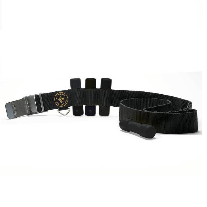 Scuba Diving Black Weight Belt w/4PCs Black Slug Weights Set for wholesale by Scuba Choice