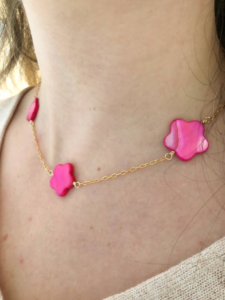 Fleur Necklace for wholesale by Daisies and Thyme