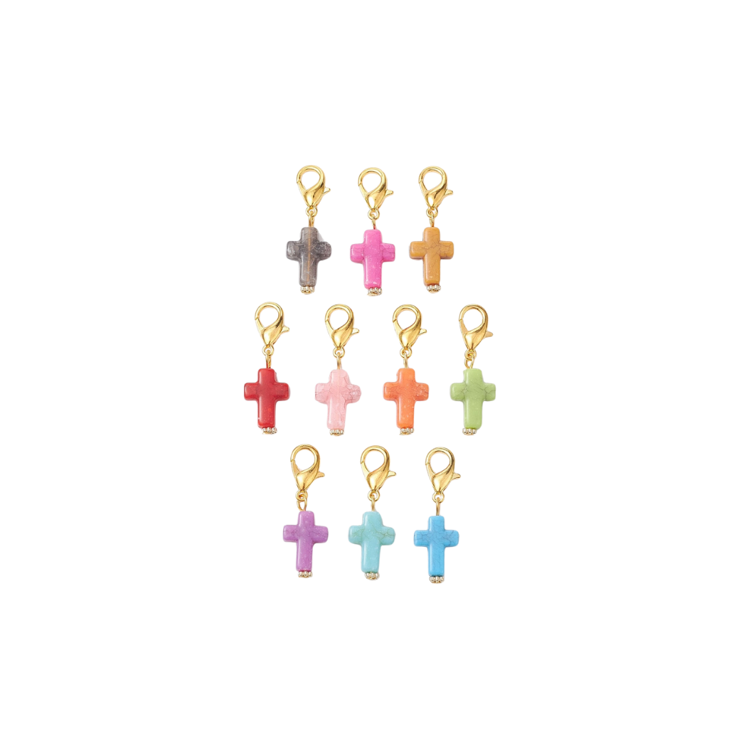 The Charm Bar Company - Wholesale Shoe Jewelry - Women's - Gold Faith Flare Cross Charm | Shoe & Purse Charm2