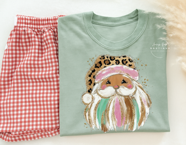 Trendy Chic Apparel LLC - Vendita all'ingrosso Felpa stampata - Donna - Felpe e magliette di Babbo Natale con pennellate preppy2