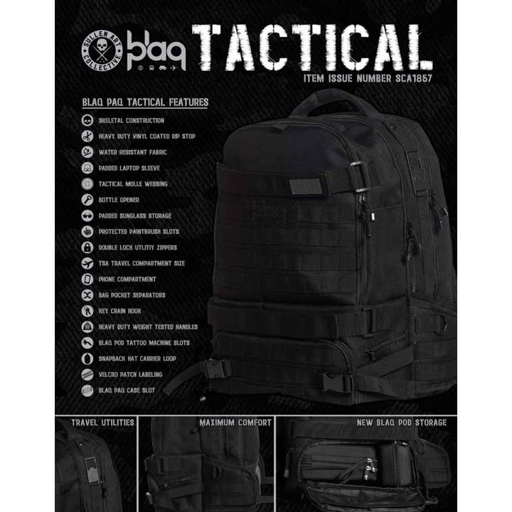 BLACK Blaq Paq Tactical for wholesale on Faire7