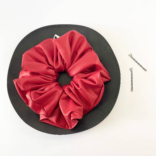 Melissa Velia - Wholesale Scrunchie - Women's - Faux Leather Scrunchies | 2 Sizes | 3 Colors3