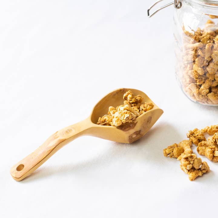 Upavim Crafts - Wholesale Kitchen spoon - Hand Carved Wood Sugar Scoop3