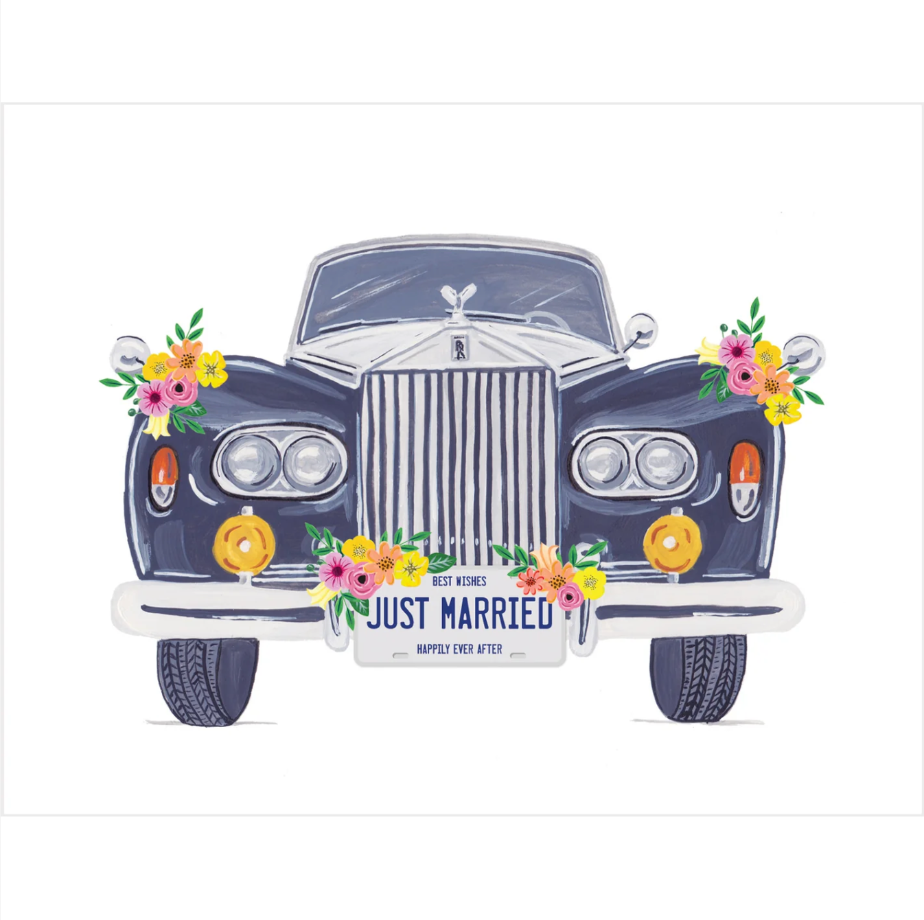 Paige & Willow - Wholesale Trouwkaartje - Just Married Car Card1