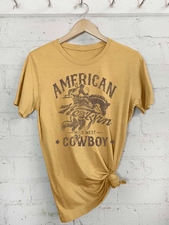 Rustee Clothing – wholesale T-shirts med screentryck – Dam – Vilda västern cowboy