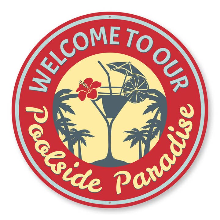 Paradise-Schild am für den Großhandel von Lizton Sign Shop, Inc