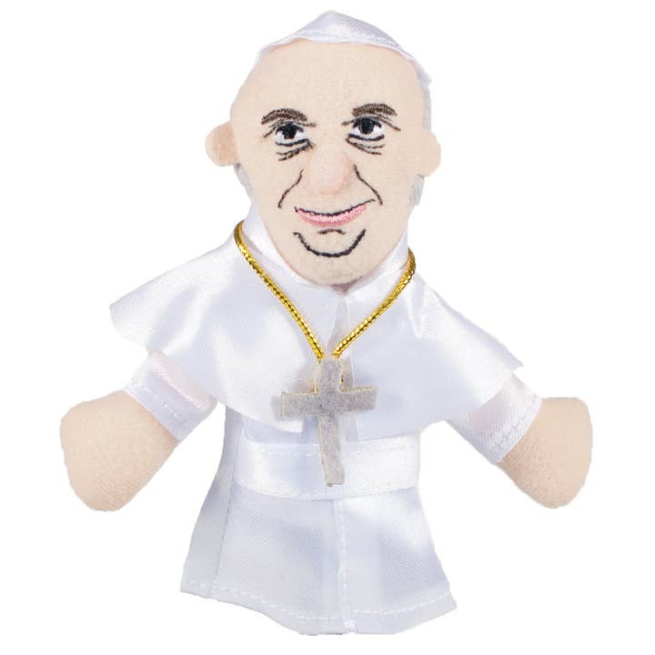 Pope Francis Finger Puppet for wholesale by Unemployed Philosophers Guild