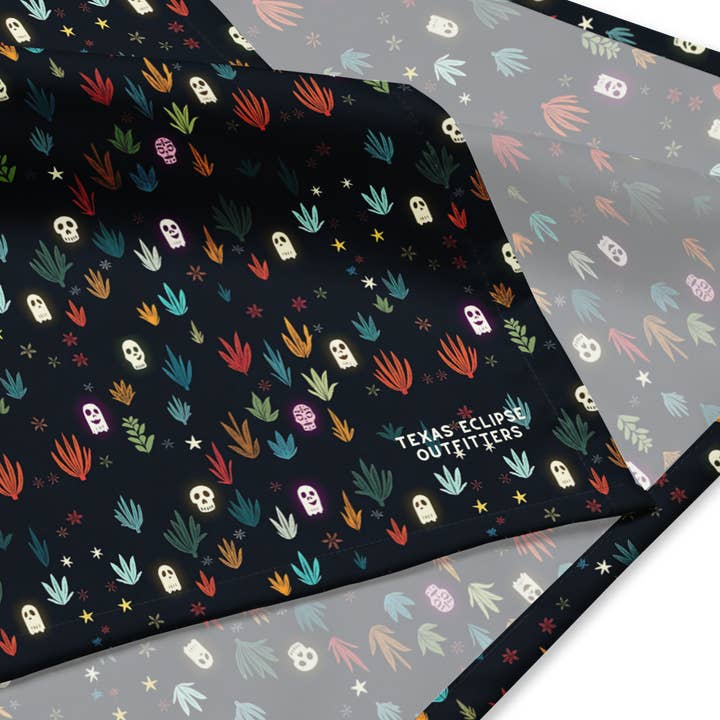 Ghostly Agave: Glowing Bandana for wholesale by Texas Eclipse Outfitters
