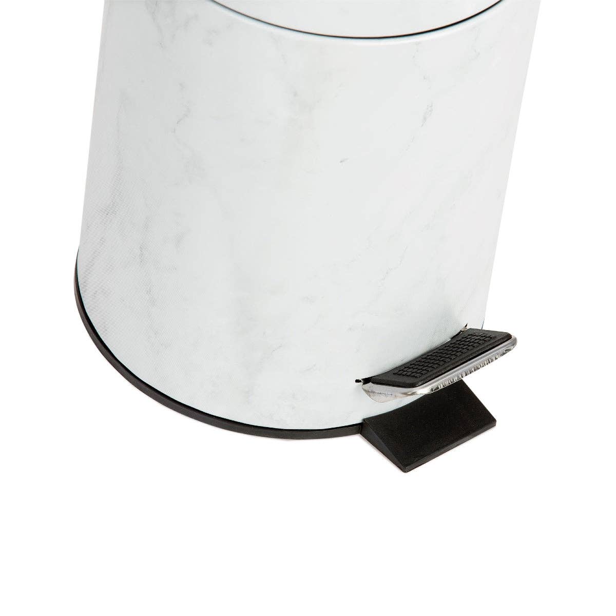 Andrea House - Wholesale Trashcan/Trash Bin - Classic white marbled metal wastebasket for bathroom1