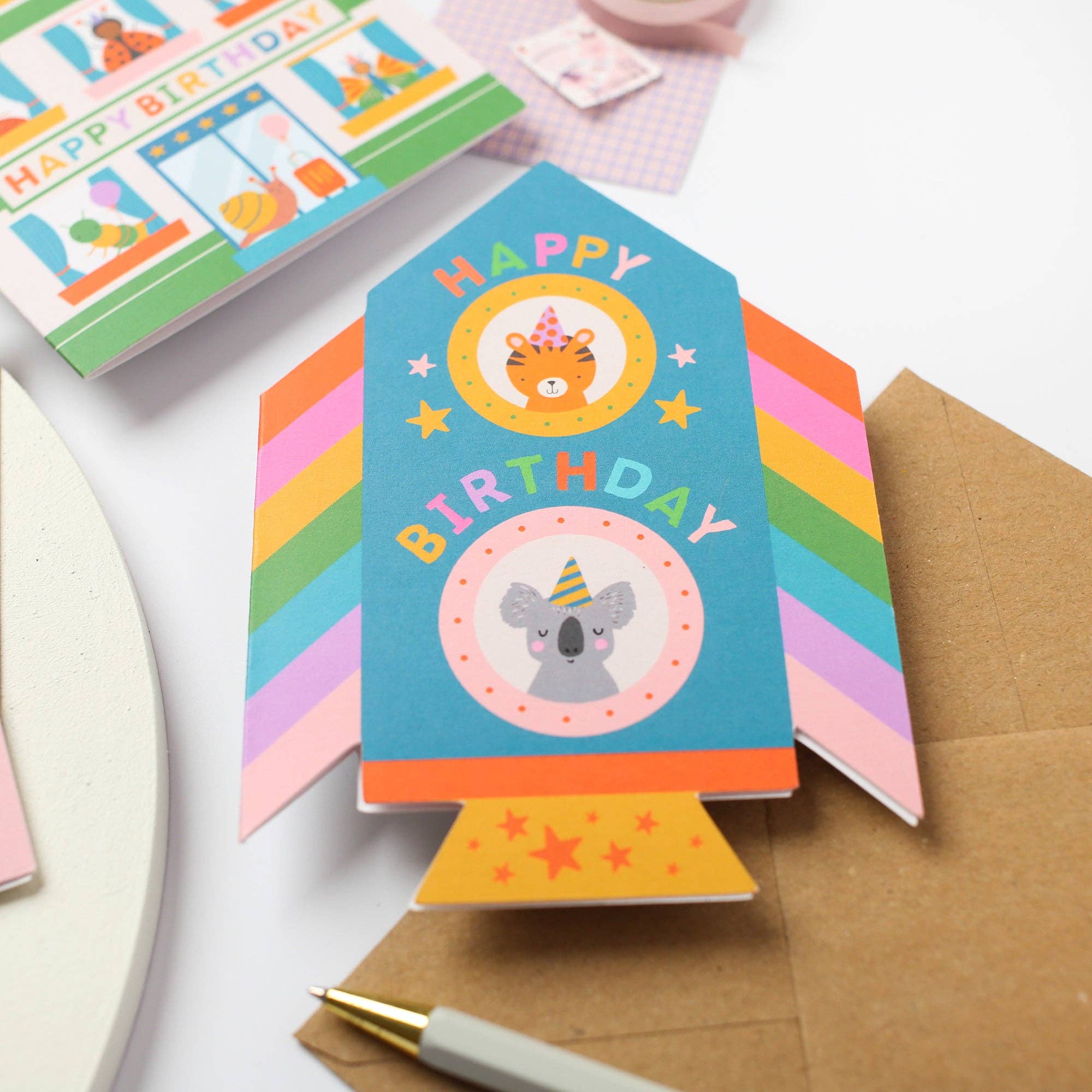 Mifkins - Wholesale Birthday Card - Rocket Birthday Card6