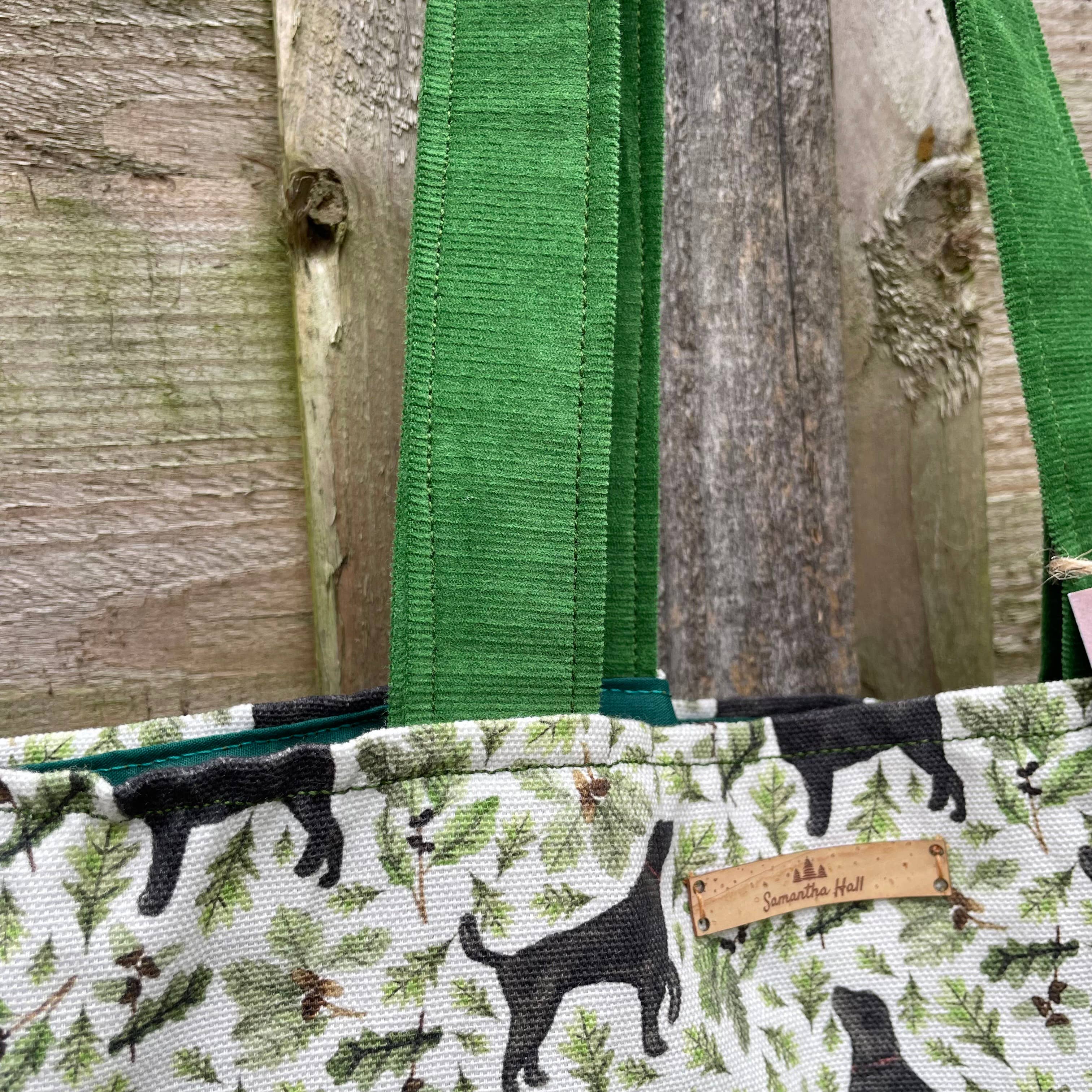 Samantha Hall Designs - Wholesale Tote Bag - Women's - Black Labrador Tote Bag2