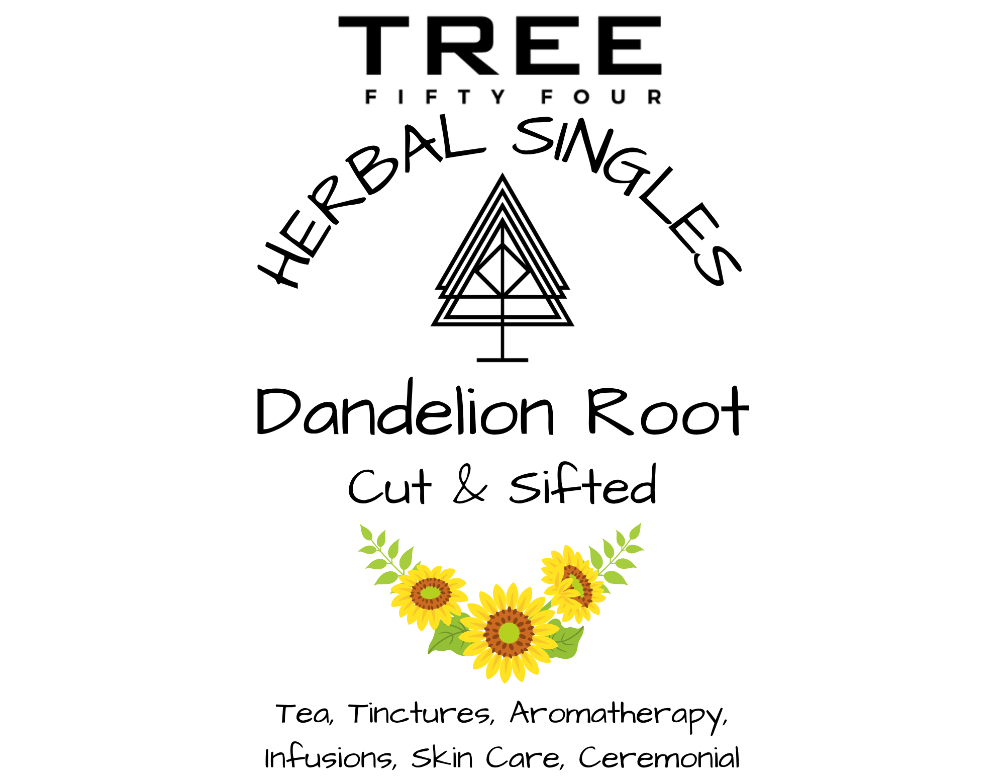 Tree Fifty Four - Wholesale Loose Tea - Dandelion Root | 2oz - 1 KG | Bulk Herbs2