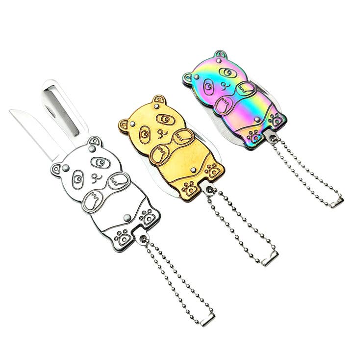 Cute Panda Utility Knife – Mini Keychain Box Opener for Everyday Use for wholesale by Real Sic