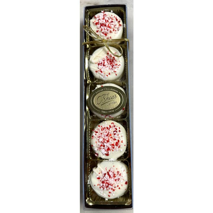 O'Shea's Candies Sweet Shop - Wholesale Chocolate Covered Sweets - 5 Pack O’Oreo “White Choc Peppermint” Upscale Tray7