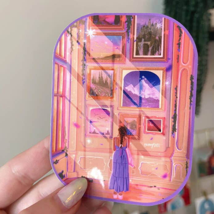 Brittany Keller Art - Vente Autocollant - Autocollant du Musée d'Art Littéraire2