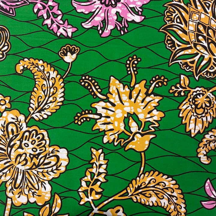 SW316, cotone morbido stampato, Mitex Superwax, floreale per la vendita all'ingrosso da parte di Reburoni