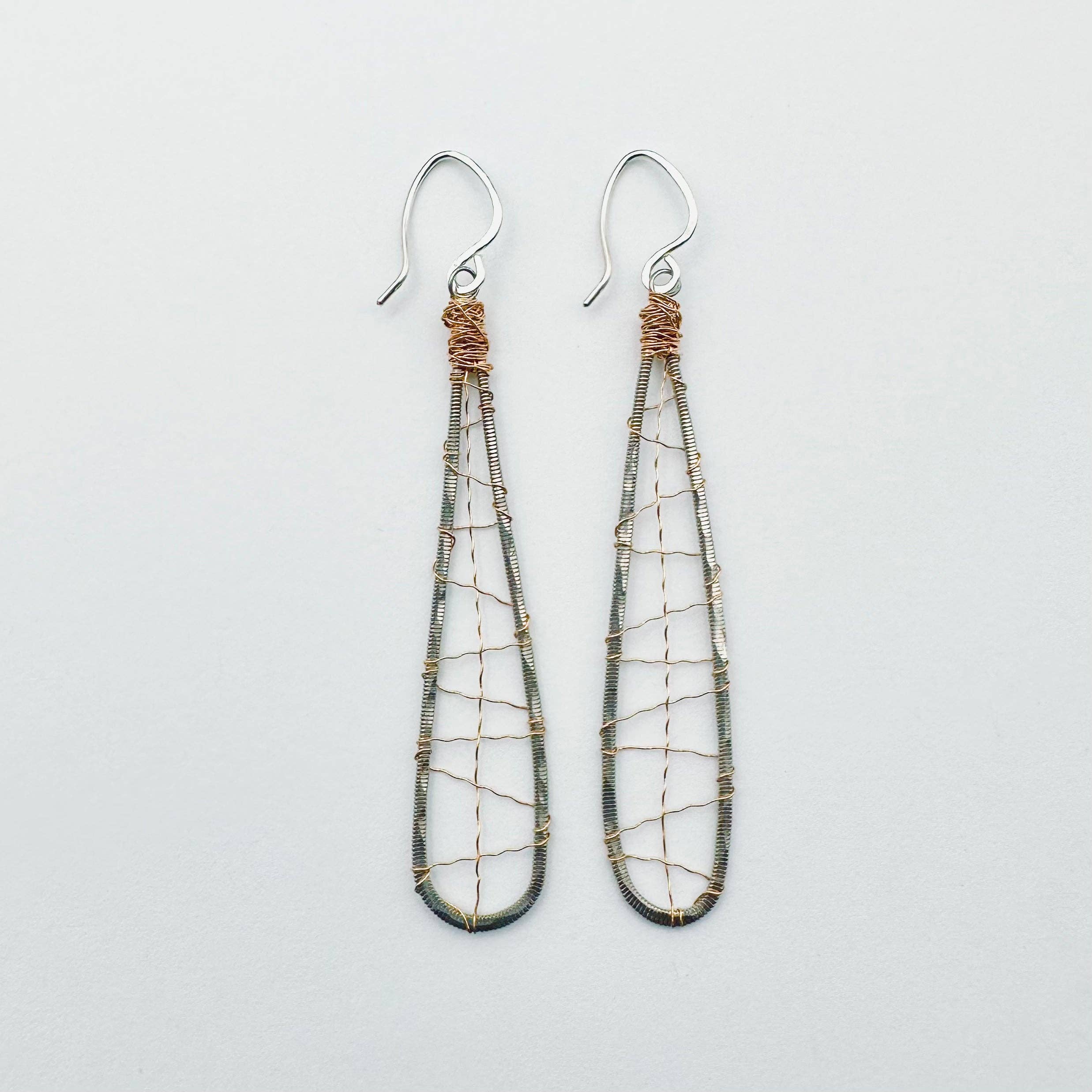 Middle Sister Designs - Wholesale Dangle Earrings - Long Drop Web Earrings1