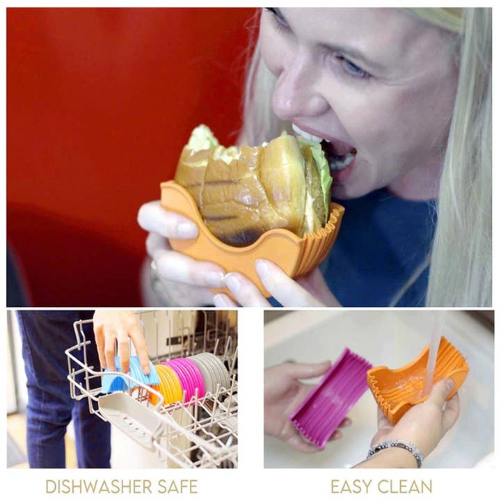 VIGOR - Wholesale Kitchen Tool/Gadget - Perfect Gift Retractable Fixed Box Hamburger Holders for Bur3