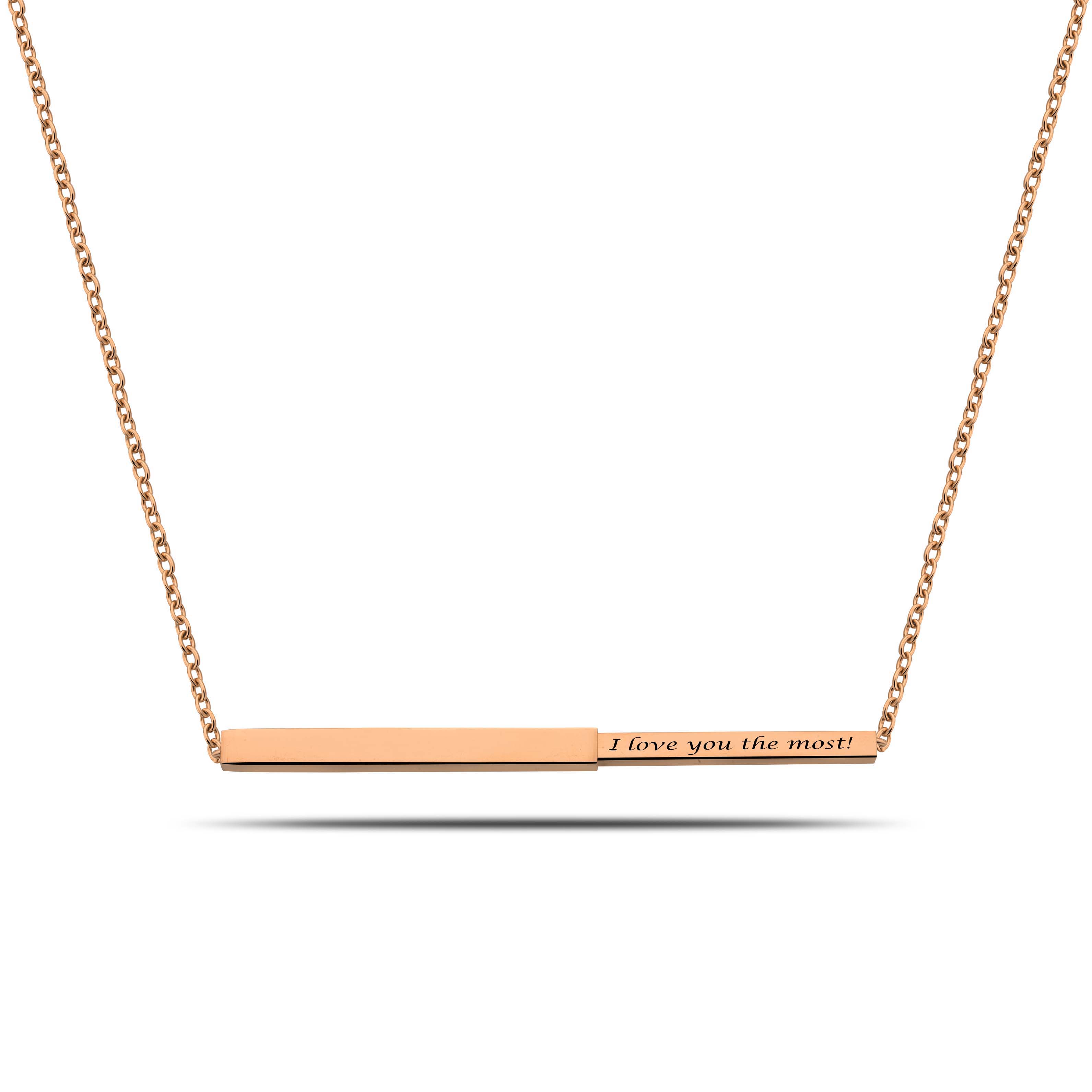 DUCETT - Wholesale Pendant/Charm Necklace - Geheime bar rosé goud0