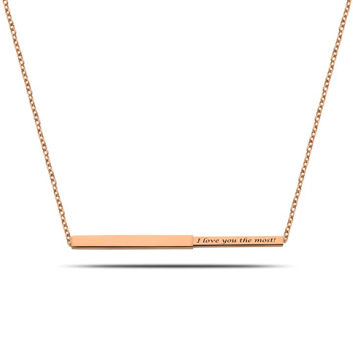 DUCETT - Wholesale Pendant/Charm Necklace - Geheime bar rosé goud