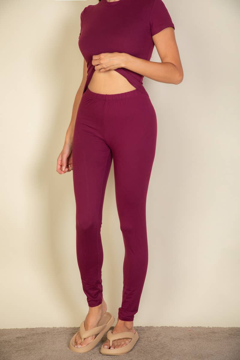 CAPELLA APPAREL - Wholesale Fashion Leggings - Women's - Basic Solid Leggings25