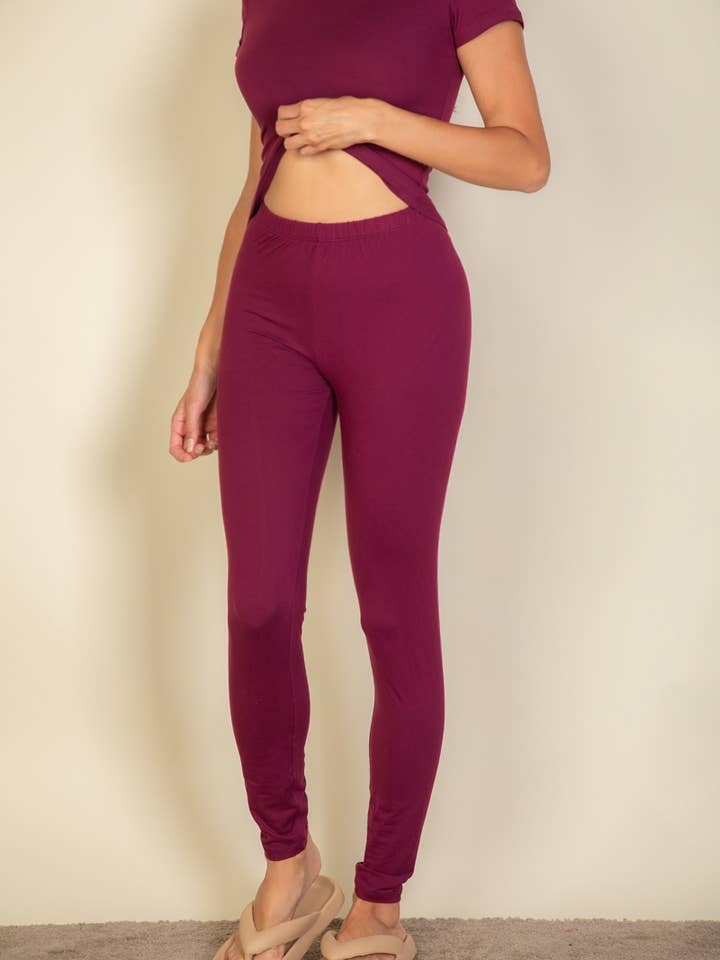 CAPELLA APPAREL - Wholesale Fashion Leggings - Women's - Basic Solid Leggings25