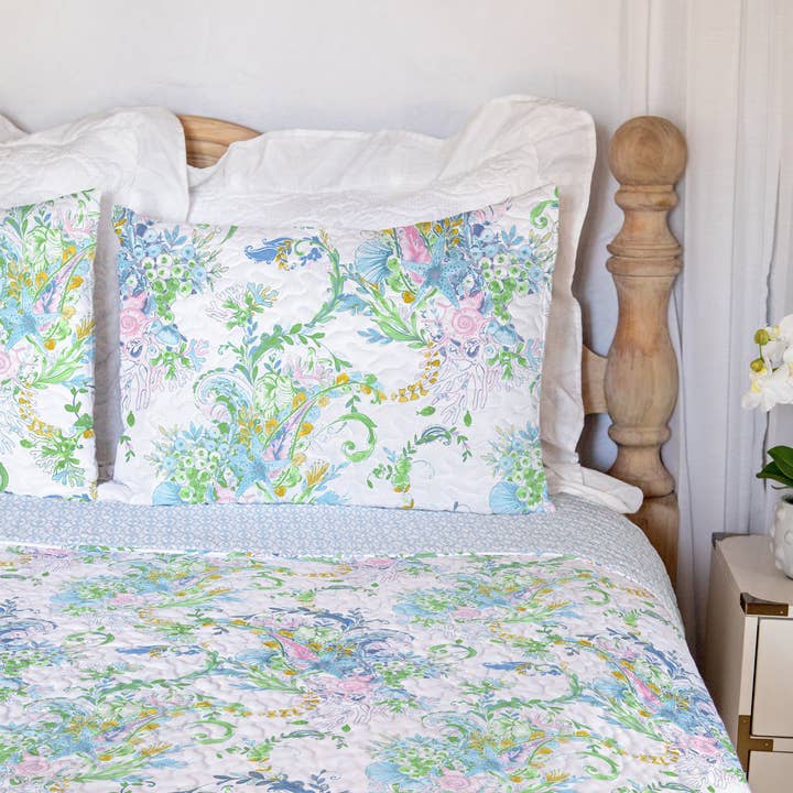 Soft Tide White Quilt for wholesale by Ida Mae Home
