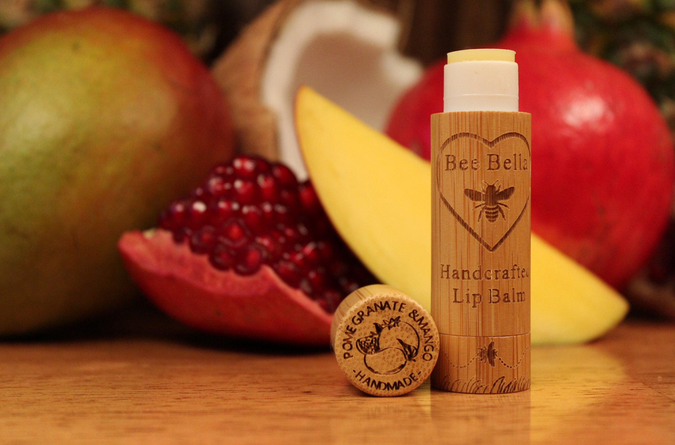 Bee Bella - Wholesale Lip Balm - Pomegranate & Mango Lip Balm1