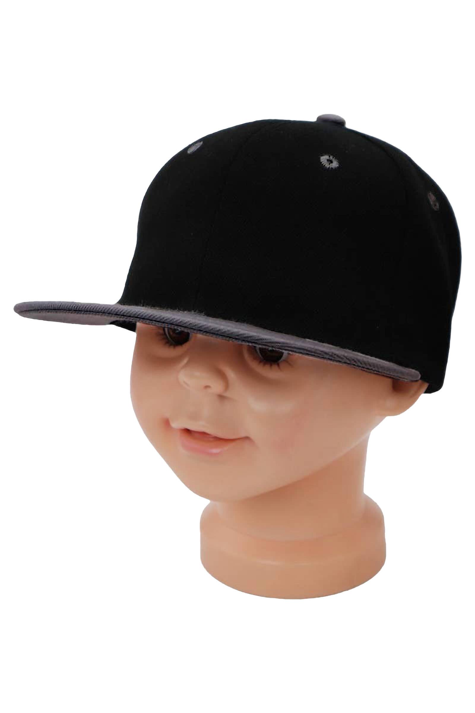 Cap Zone - Wholesale Baseball Cap - Kids - Kids Solid Twill Snap Back Flat Bill Cap33